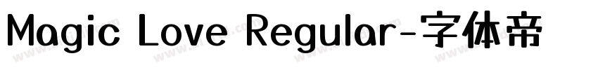 Magic Love Regular字体转换